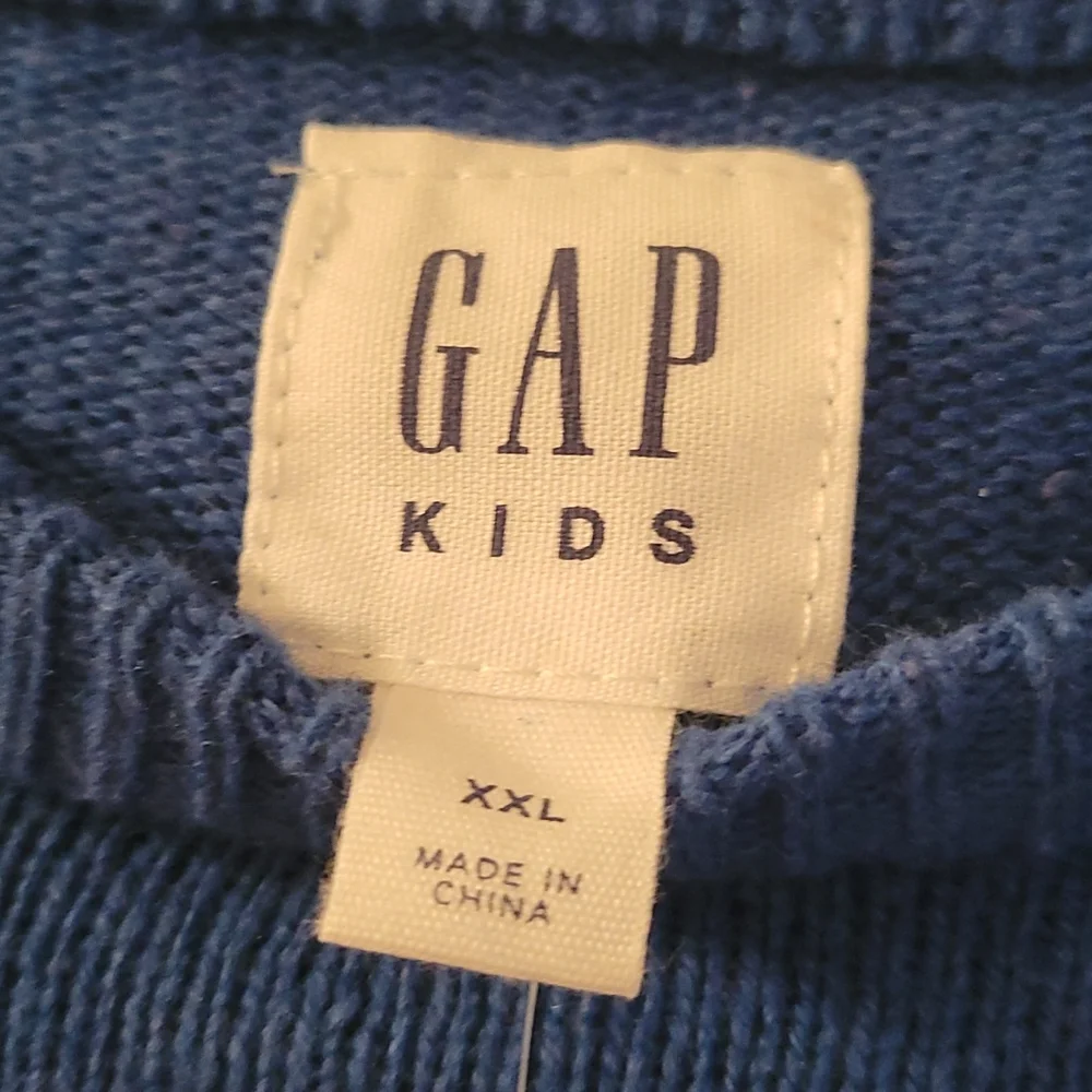 Gap royal blue striped sweater XXL/14